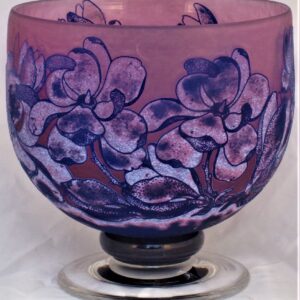 'Magnolia' Cameo Footed Bowl