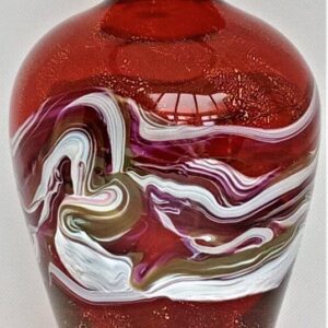 Scarlett Gold Vase with Trails