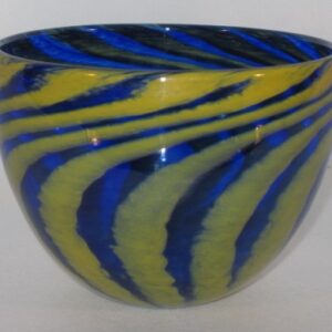 Anthony Stern Blue & Yellow Spiral Bowl