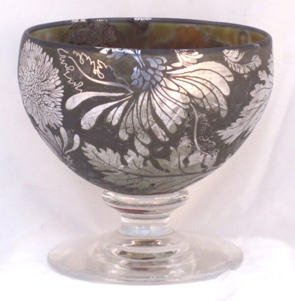 Jonathan Harris Silver Cameo Knop Stemmed Goblet Unique - Image 3