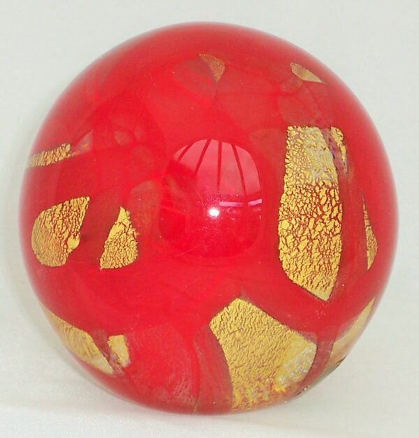 Ribbons Red Paperweight