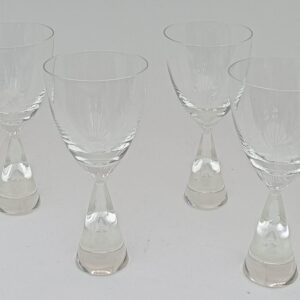 4 x Holmegaard 'Princess and the Pea' Wine Glasses