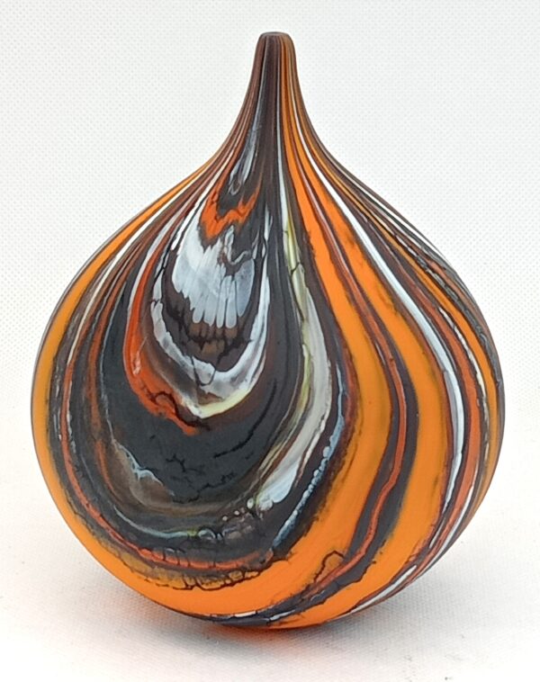 'Stratum' Onion Vase Orange Medium