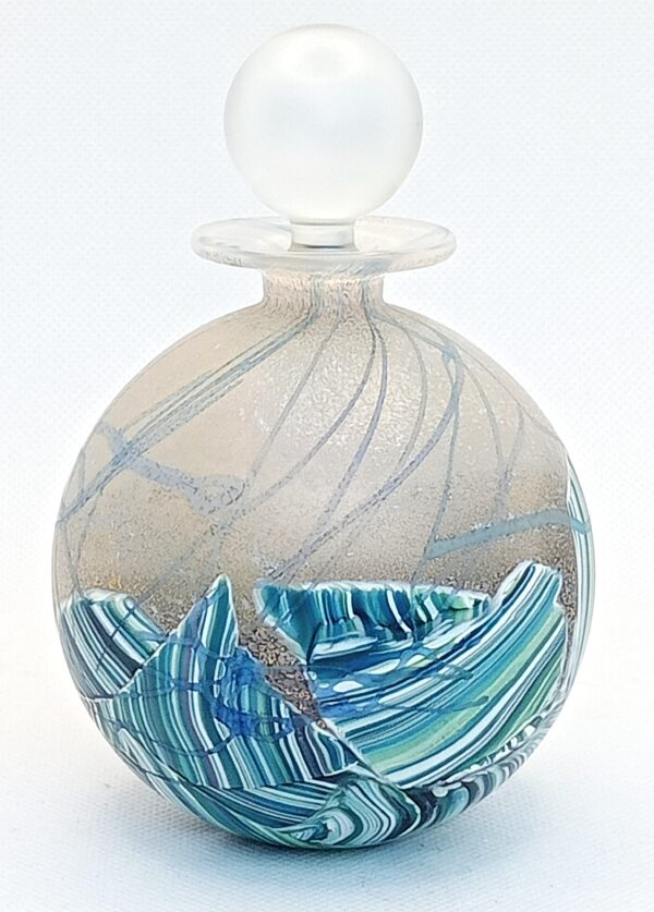 'Seascape' Round Perfume Bottle  Signed by Michael Harris SOLD