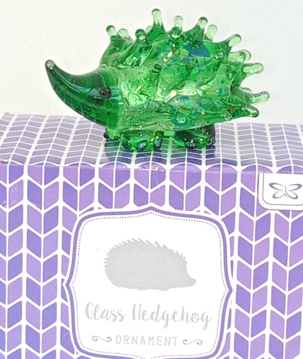 Glass Hedgehog Green