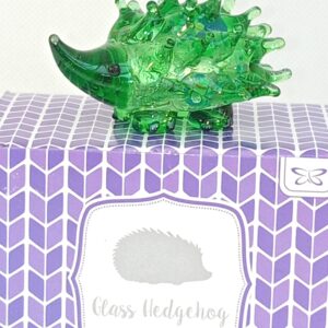 Glass Hedgehog Green