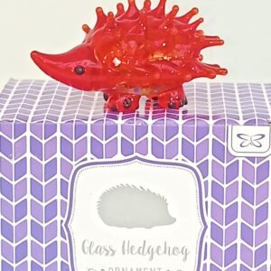 Glass Hedgehog Red