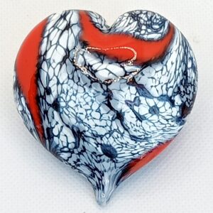 Small Black and Red Heart