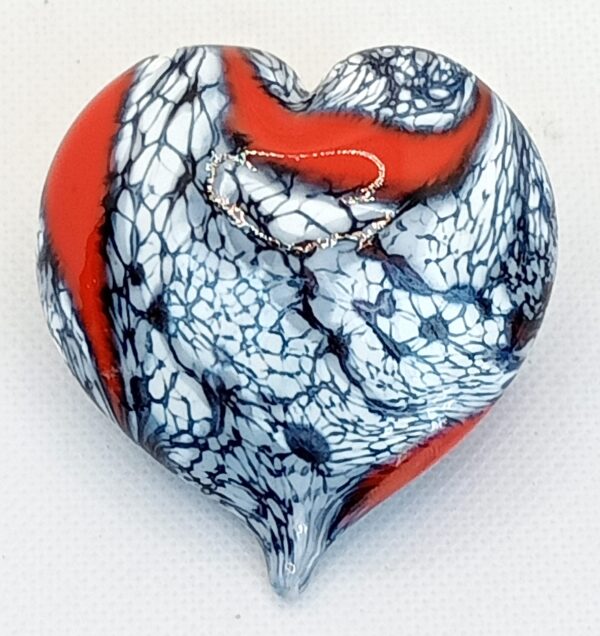 Small Black and Red Heart
