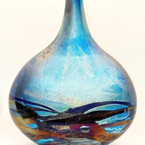'Nightscape' Lollipop Vase signed by Michael Harris