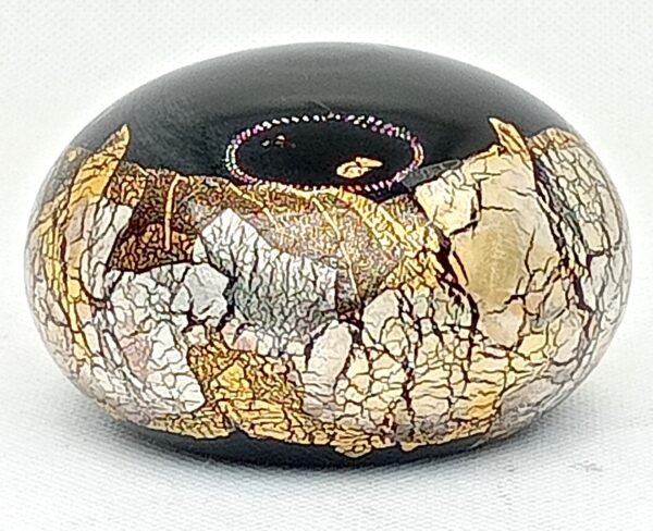'Black Azurene' Flat Paperweight