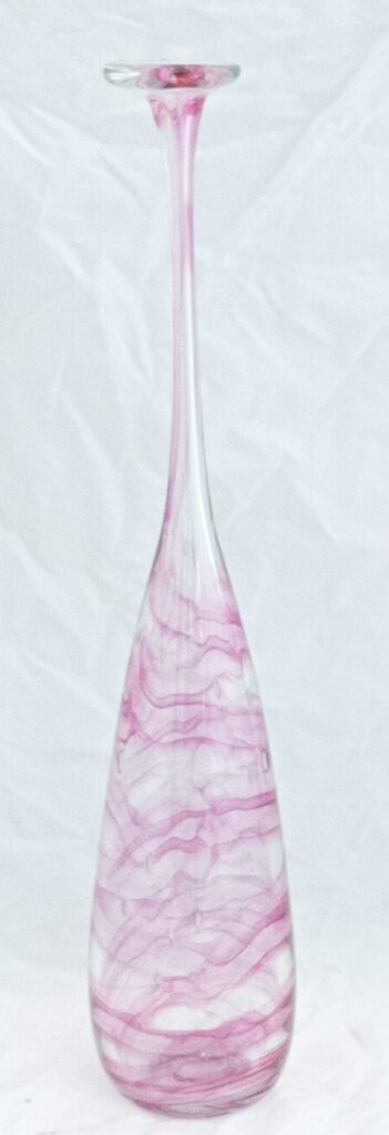 Michael Harris Attenuated Bottle 'Pink Swirls'