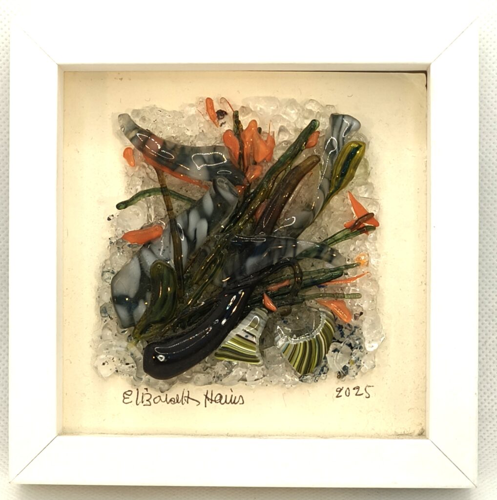 'Tulips'  Small Glass Picture