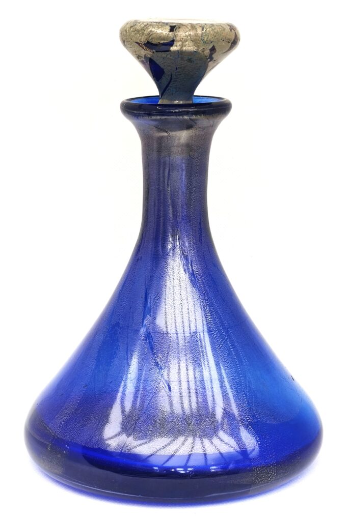 Michael Harris Blue Azurene 'Ship's Decanter'