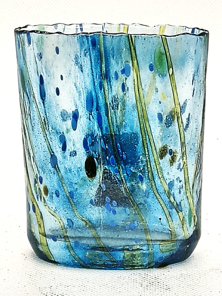 'Meadow Gardens' Bluebell Oval Vase Small