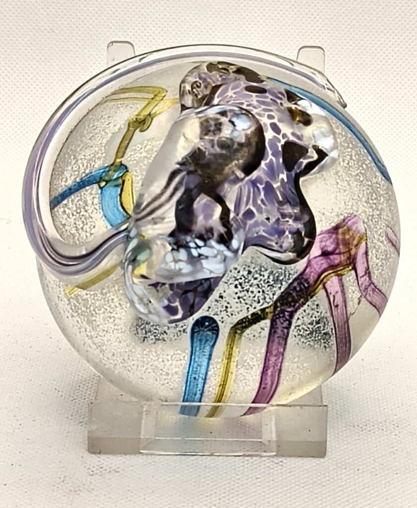 'Iridaceae Paperweight Large Blue