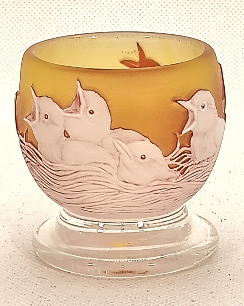 Orange 'Bird's Nest' Miniature Medium